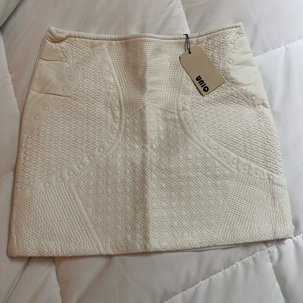 NWT Uniq White Mini Skirt
